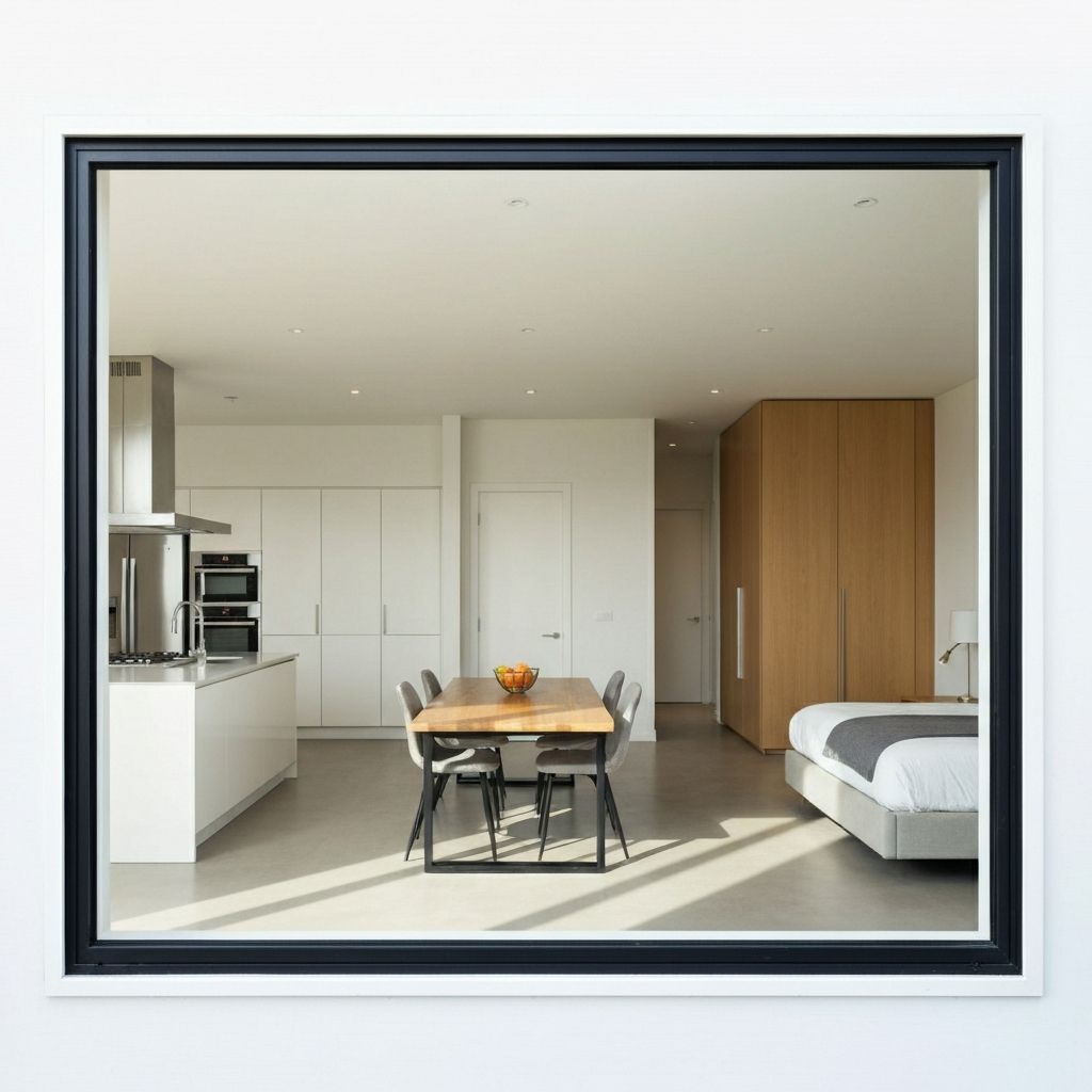 Window without privacy film